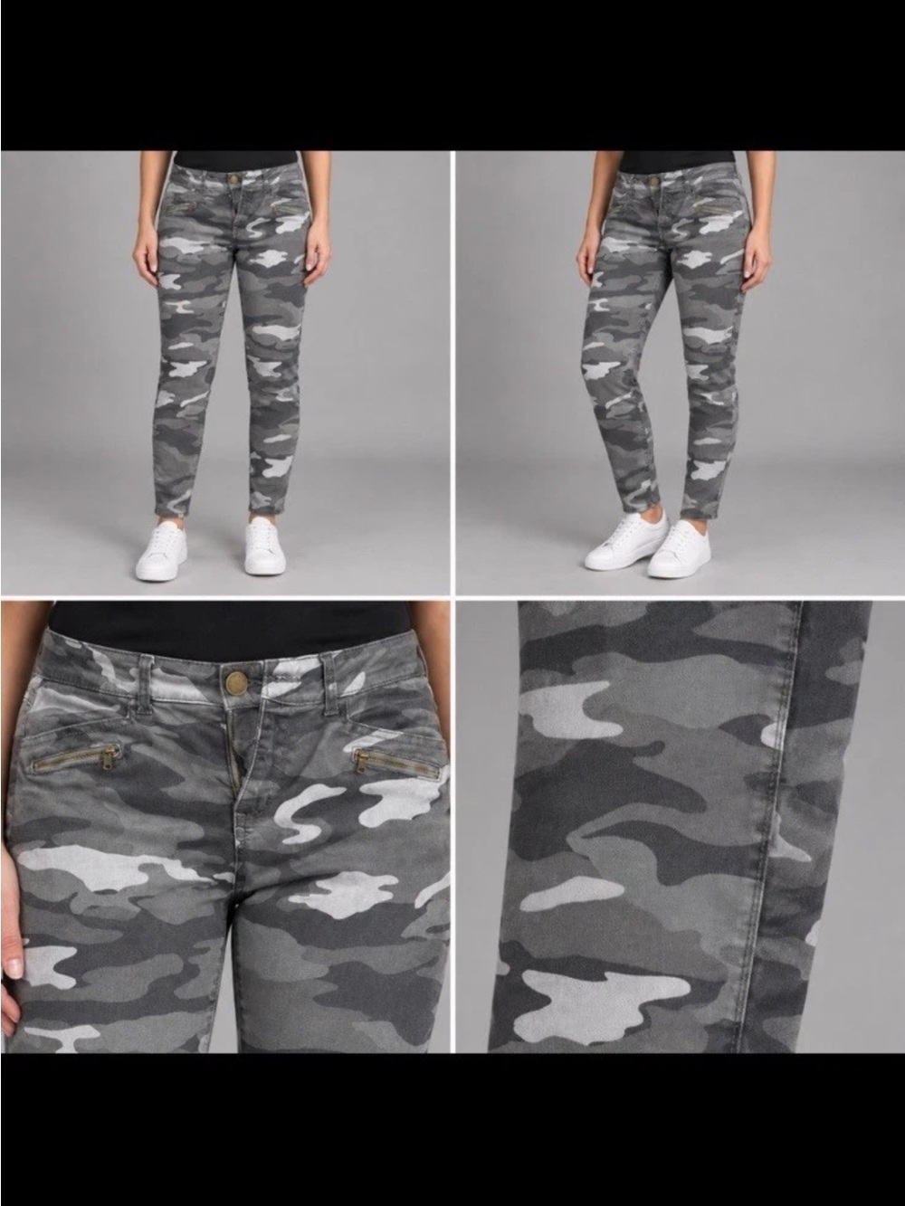Democracy Gray Camo Skinny Jeans
